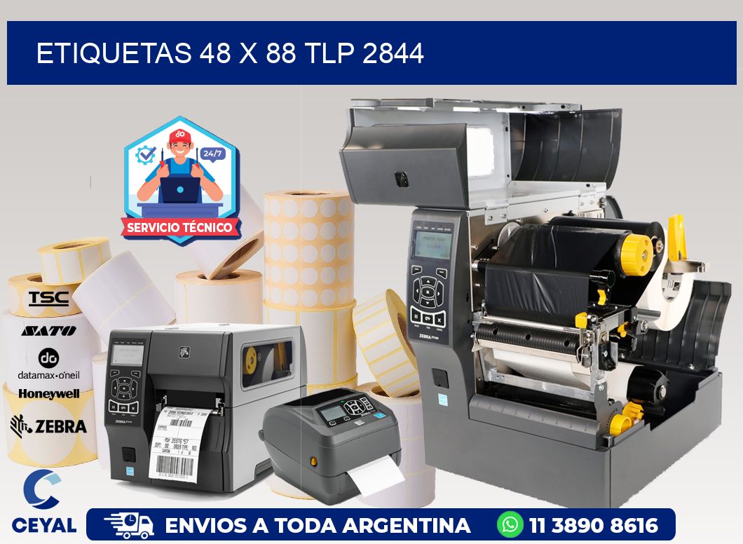 ETIQUETAS 48 x 88 TLP 2844