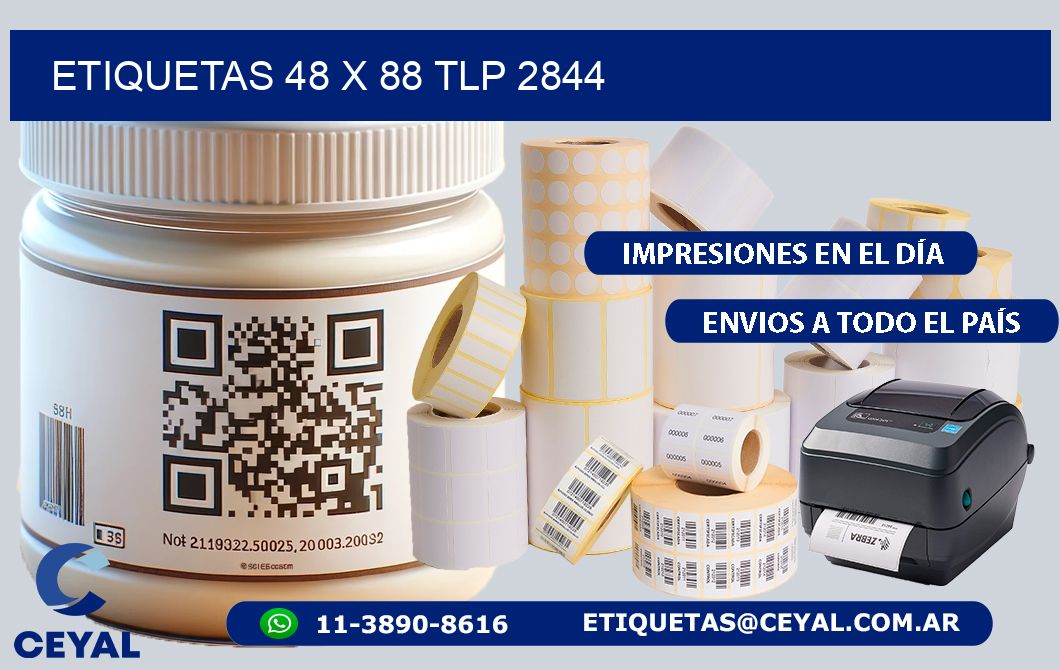 ETIQUETAS 48 x 88 TLP 2844