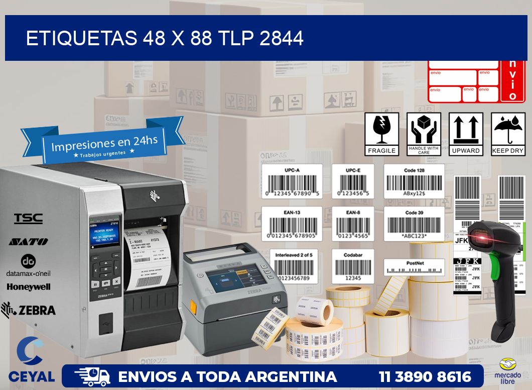 ETIQUETAS 48 x 88 TLP 2844