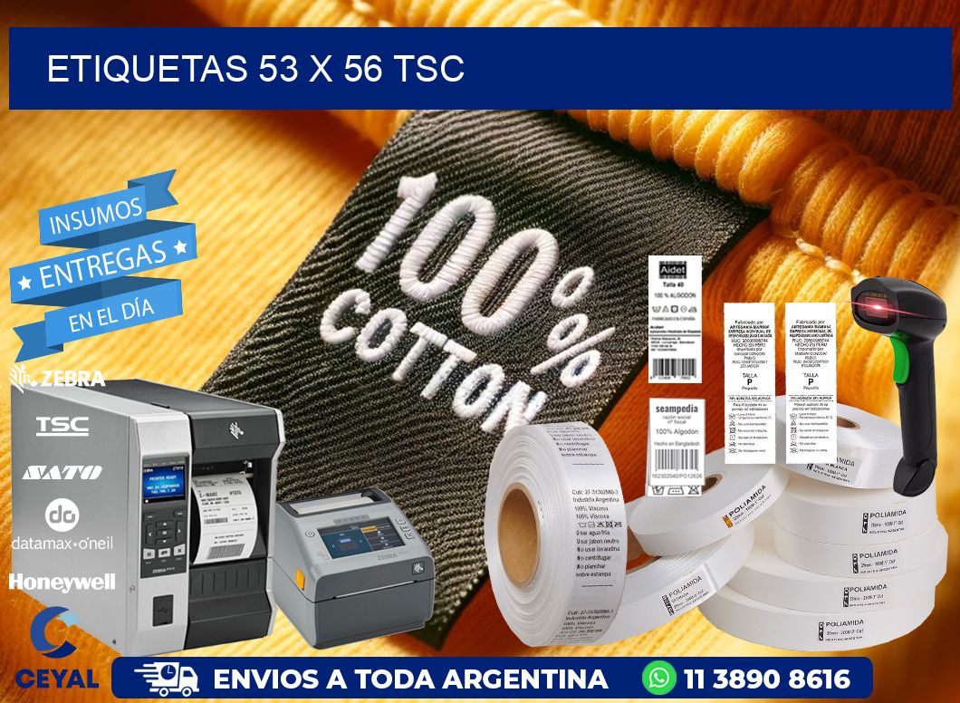 ETIQUETAS 53 x 56 TSC