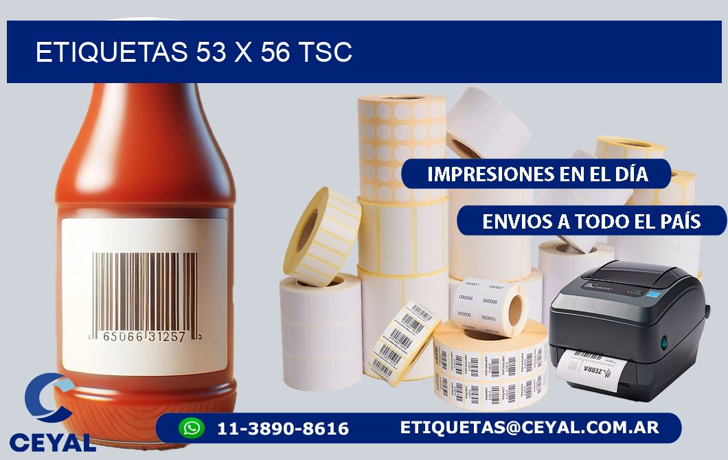 ETIQUETAS 53 x 56 TSC