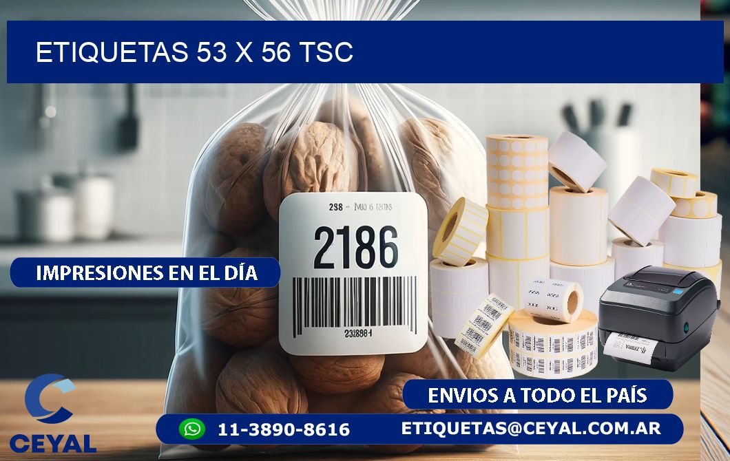 ETIQUETAS 53 x 56 TSC