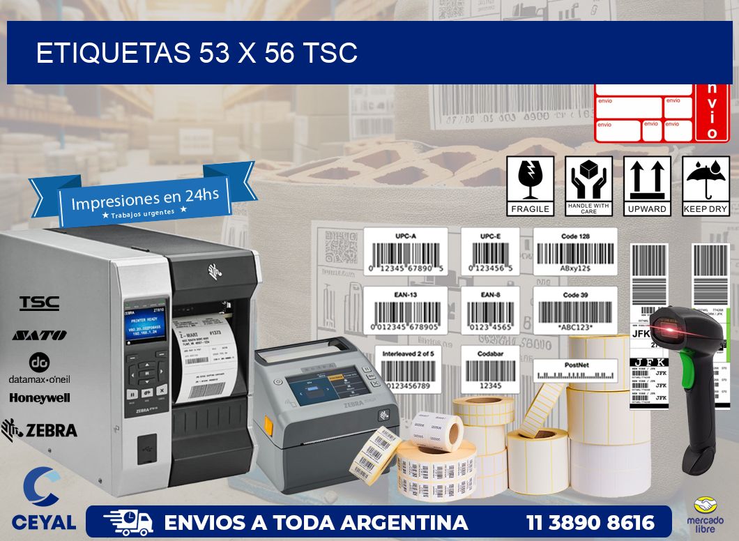 ETIQUETAS 53 x 56 TSC