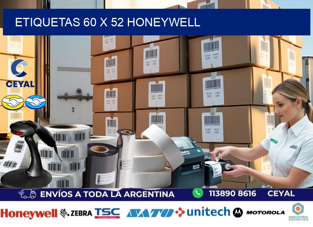 ETIQUETAS 60 x 52 HONEYWELL