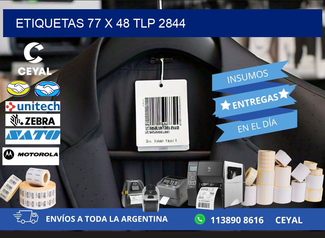 ETIQUETAS 77 x 48 TLP 2844
