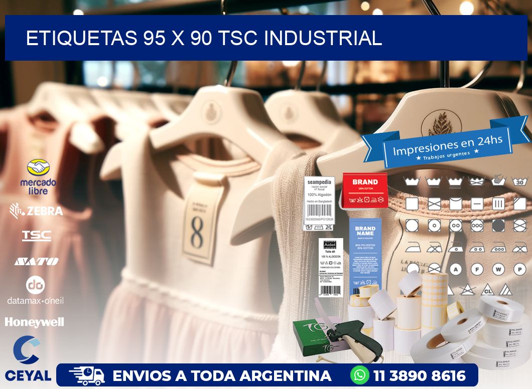 ETIQUETAS 95 x 90 TSC INDUSTRIAL