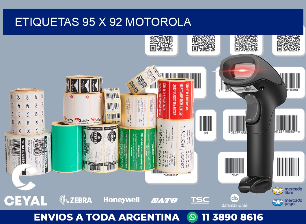 ETIQUETAS 95 x 92 MOTOROLA