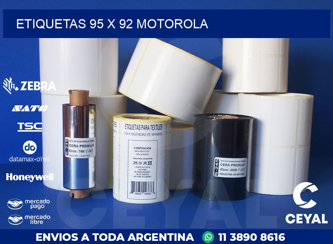 ETIQUETAS 95 x 92 MOTOROLA