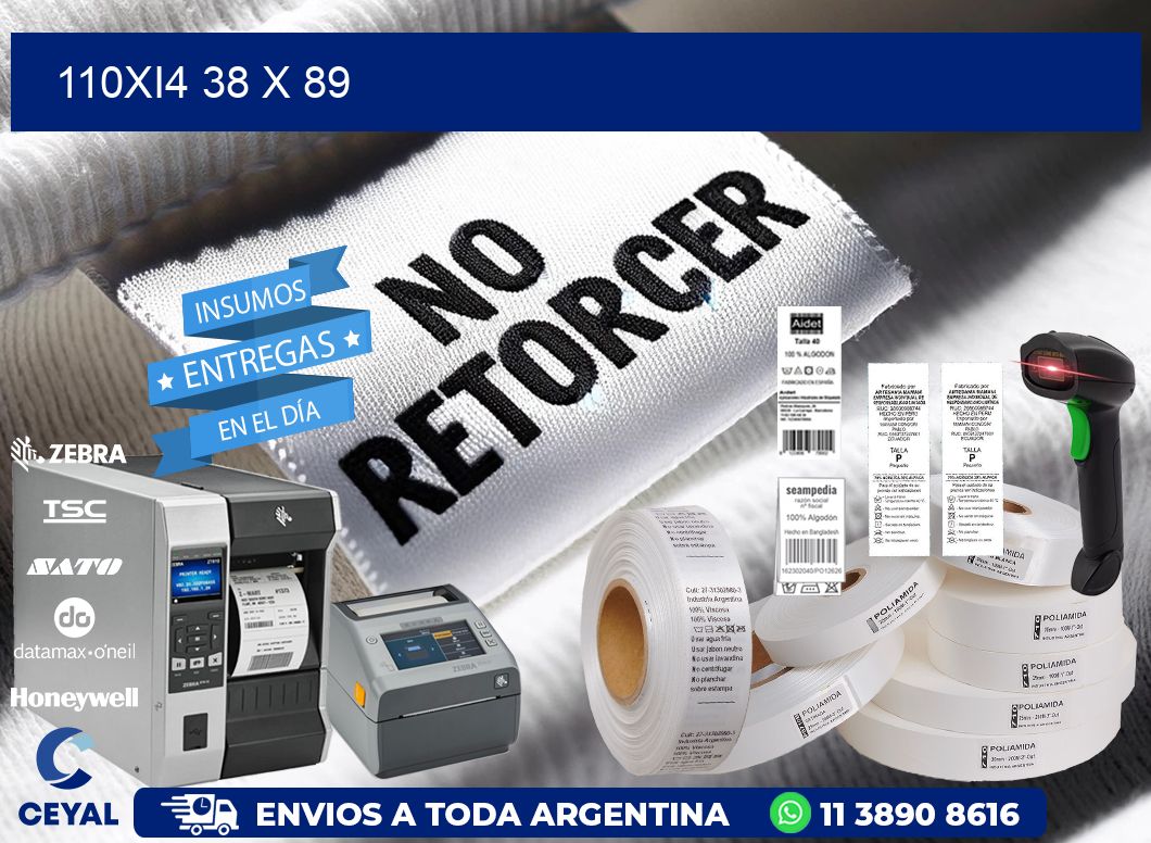 110Xi4 38 x 89