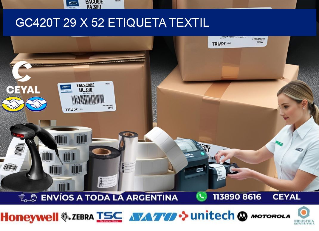 GC420T 29 x 52 ETIQUETA TEXTIL