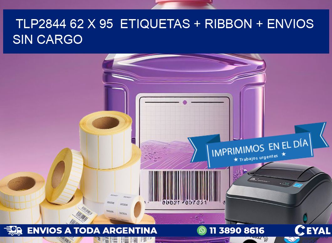 TLP2844 62 x 95  etiquetas + ribbon + envios sin cargo