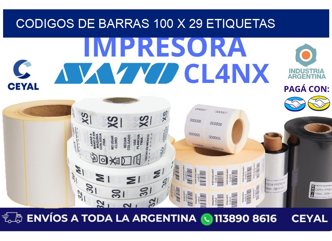 codigos de barras 100 x 29 etiquetas