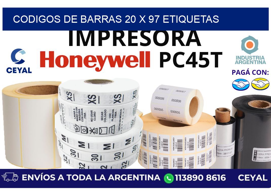codigos de barras 20 x 97 etiquetas