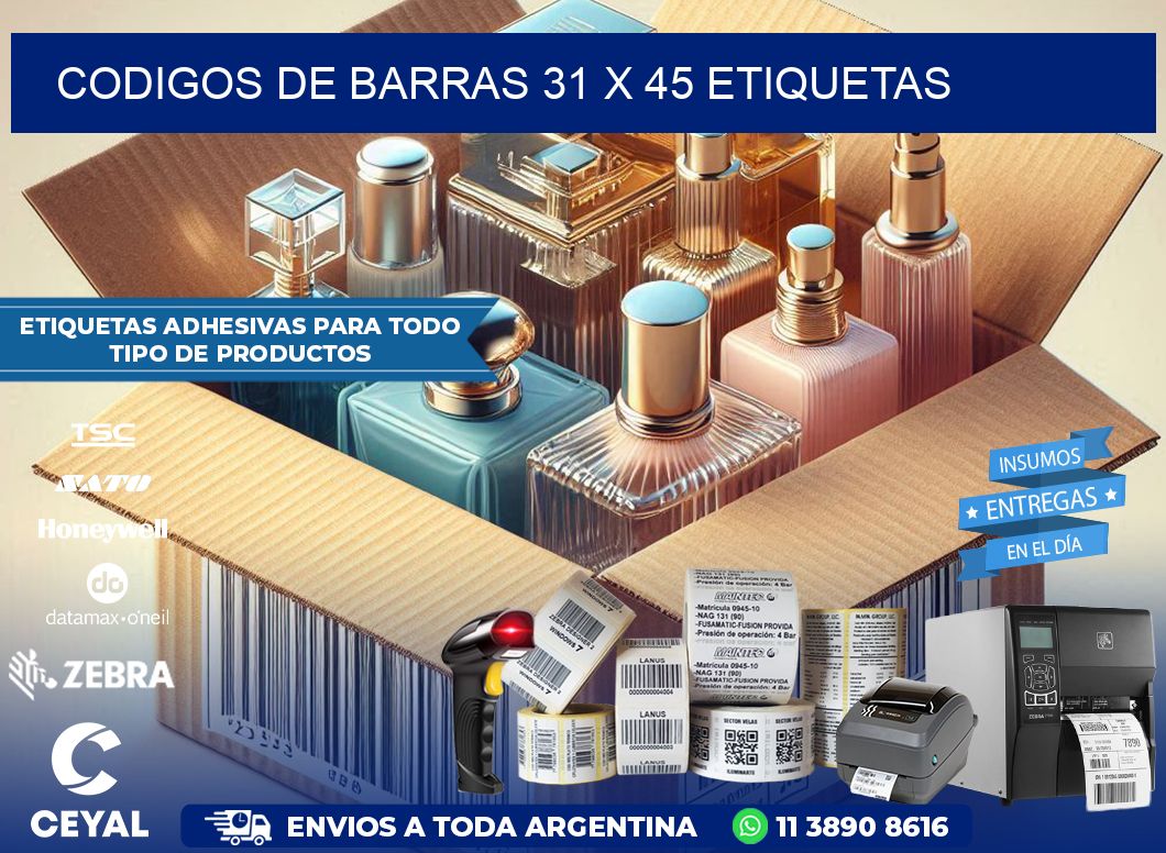 codigos de barras 31 x 45 etiquetas