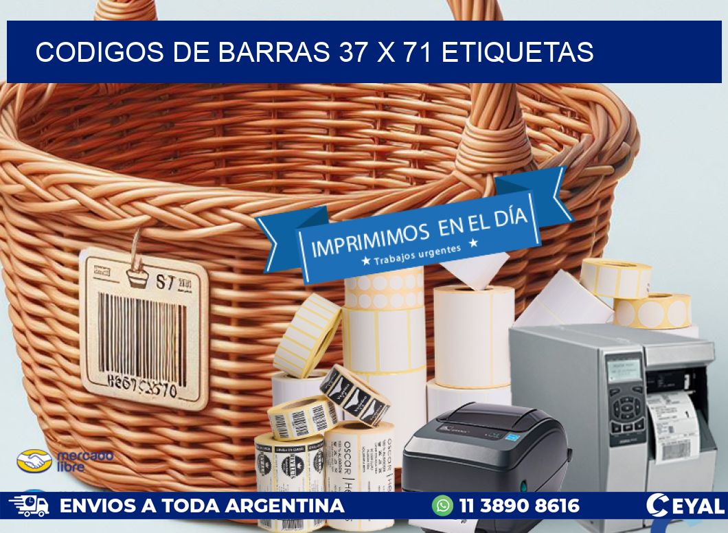 codigos de barras 37 x 71 etiquetas