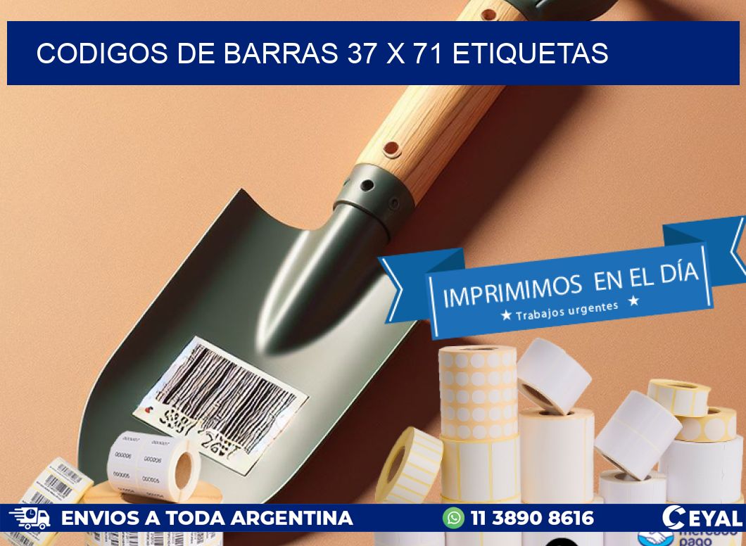 codigos de barras 37 x 71 etiquetas