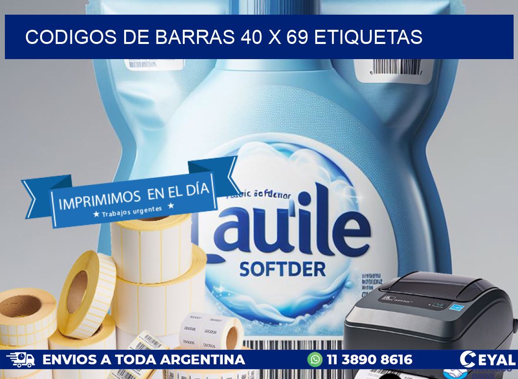 codigos de barras 40 x 69 etiquetas