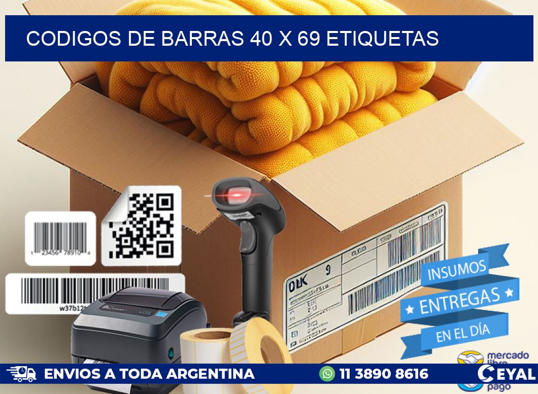 codigos de barras 40 x 69 etiquetas