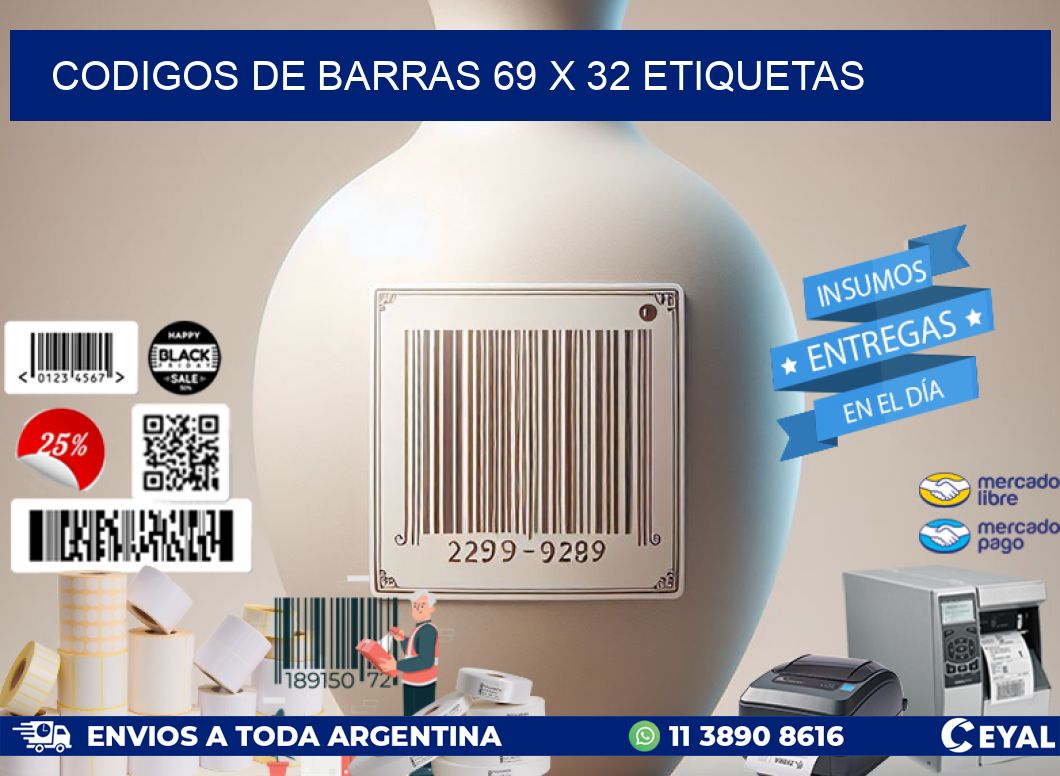 codigos de barras 69 x 32 etiquetas