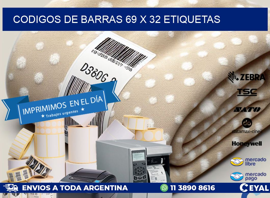 codigos de barras 69 x 32 etiquetas