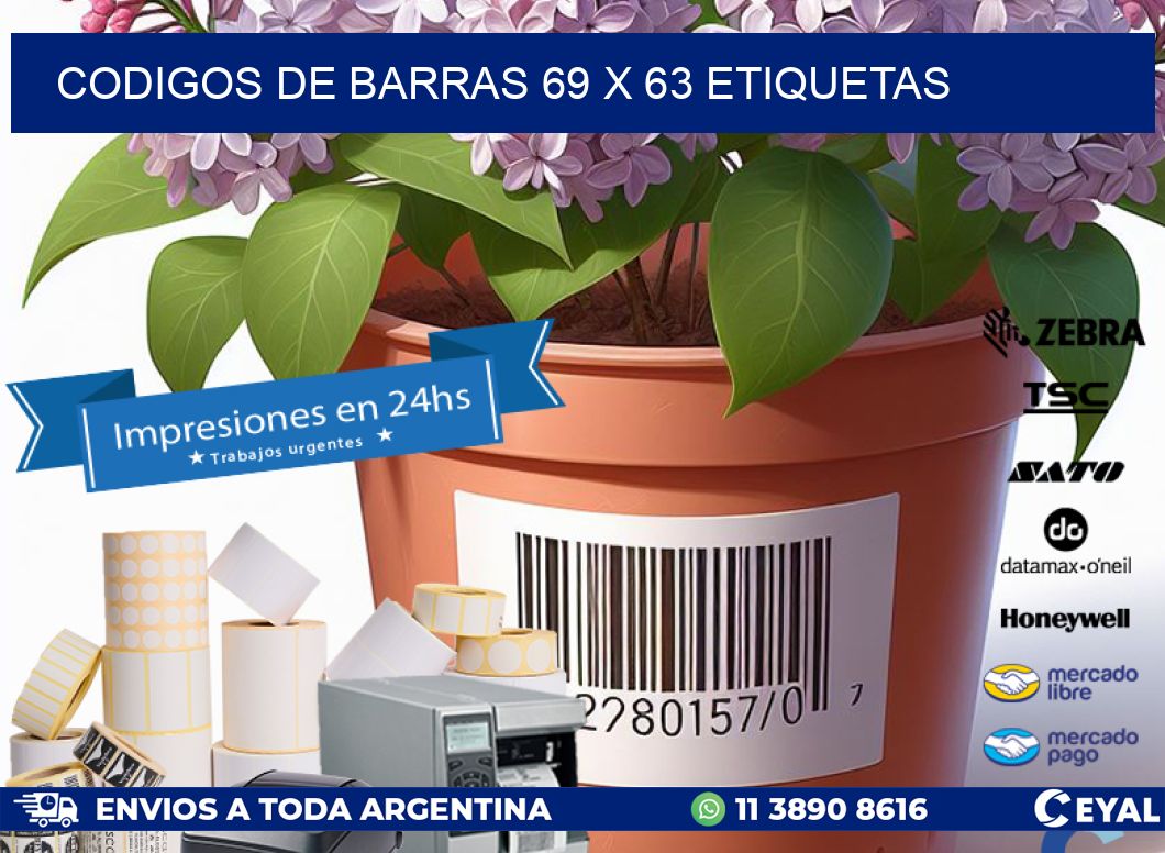 codigos de barras 69 x 63 etiquetas