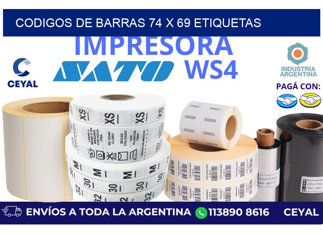 codigos de barras 74 x 69 etiquetas