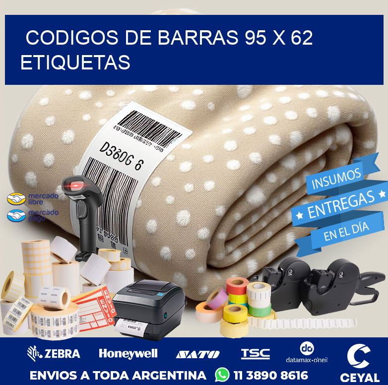 codigos de barras 95 x 62 etiquetas