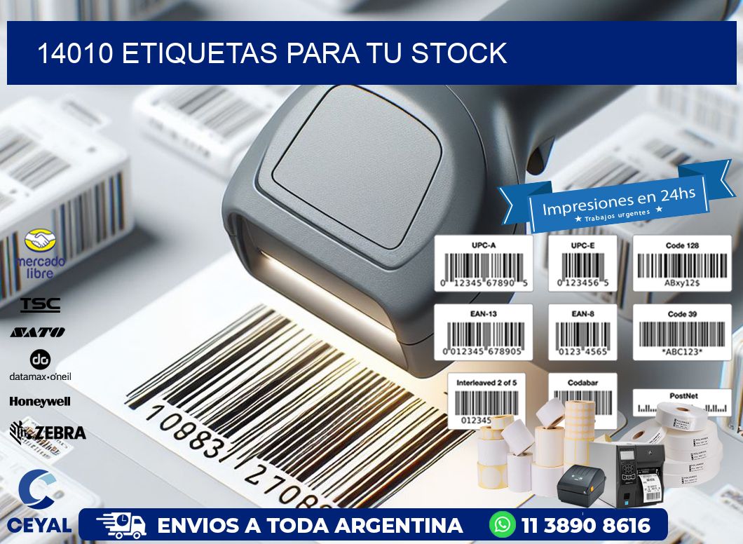 14010 etiquetas para tu stock
