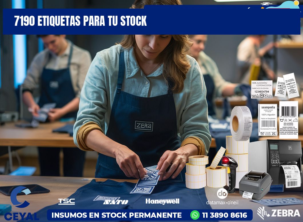 7190 etiquetas para tu stock
