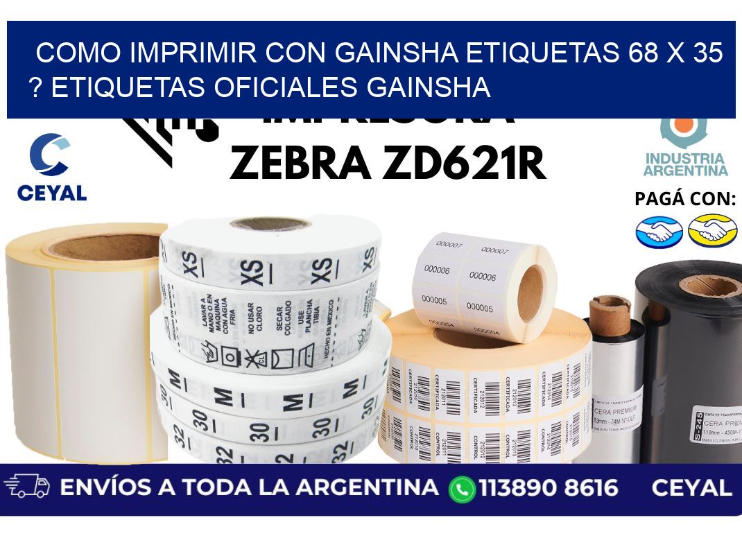 como imprimir con gainsha etiquetas 68 x 35 ? etiquetas oficiales gainsha