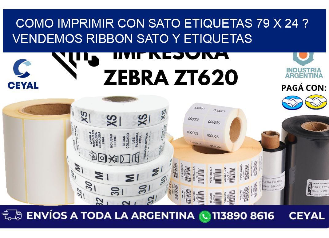 como imprimir con sato etiquetas 79 x 24 ? vendemos ribbon sato y etiquetas