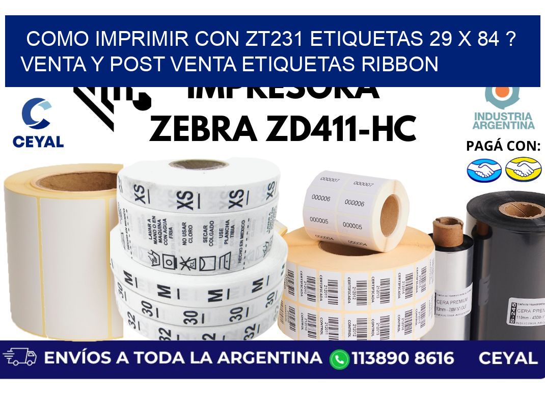 como imprimir con zt231 etiquetas 29 x 84 ? Venta y post venta etiquetas ribbon