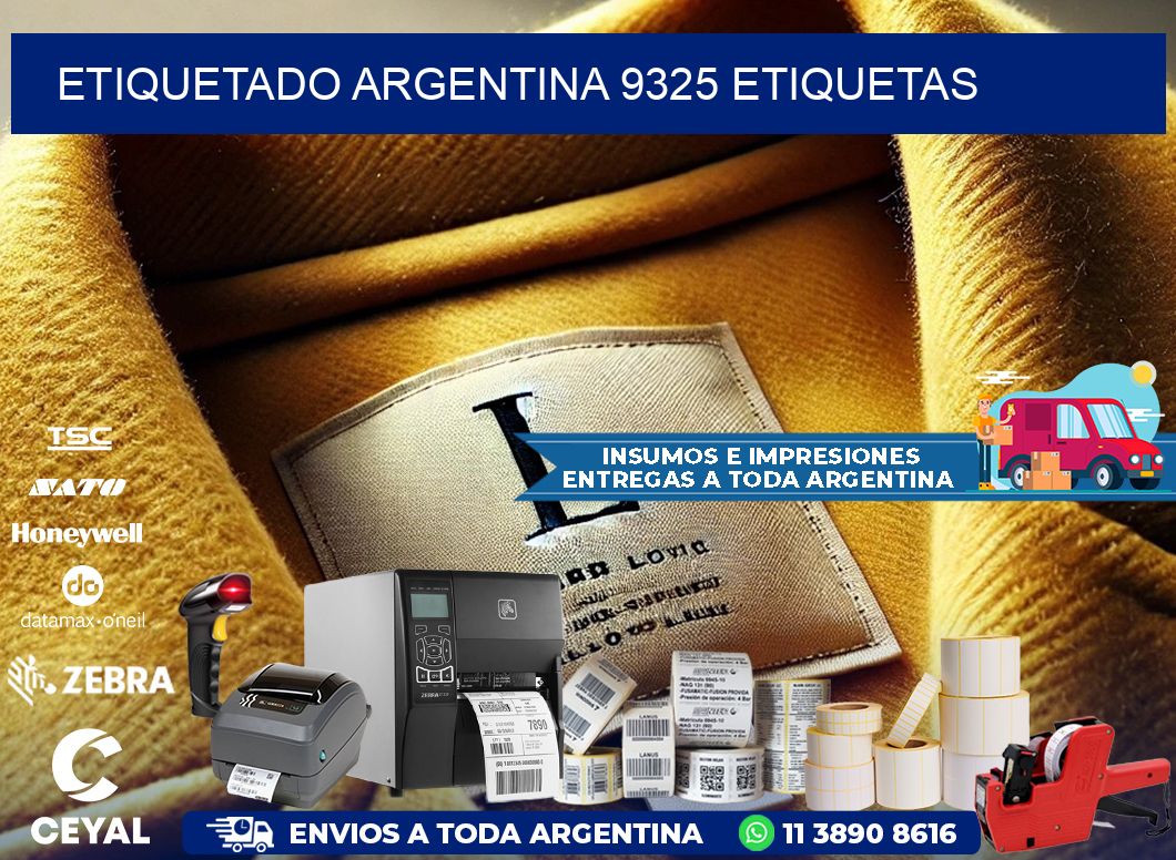 etiquetado argentina 9325 etiquetas