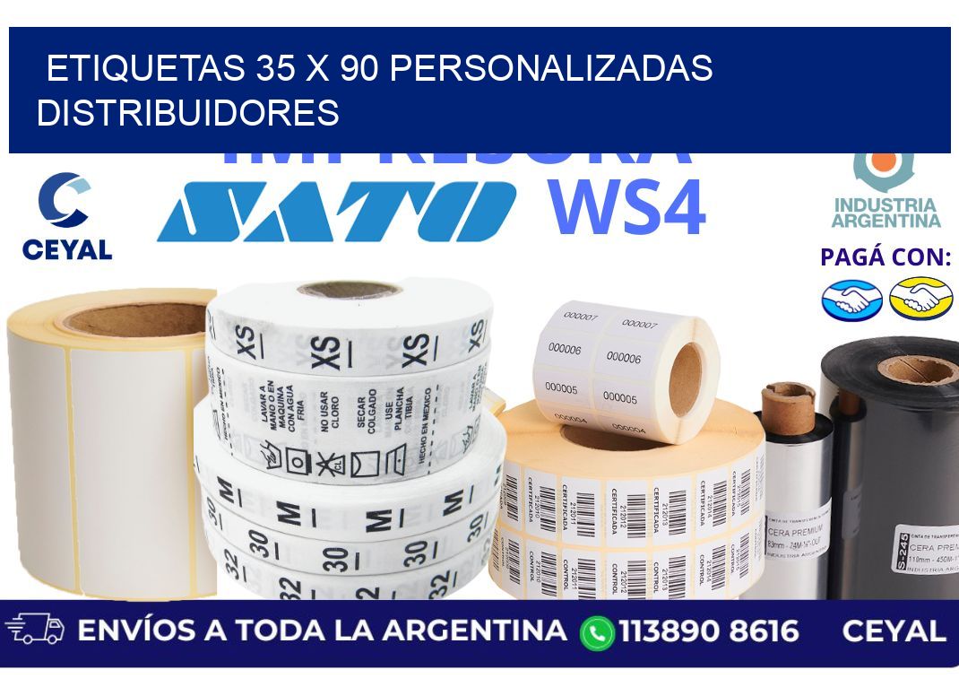 etiquetas 35 x 90 personalizadas distribuidores