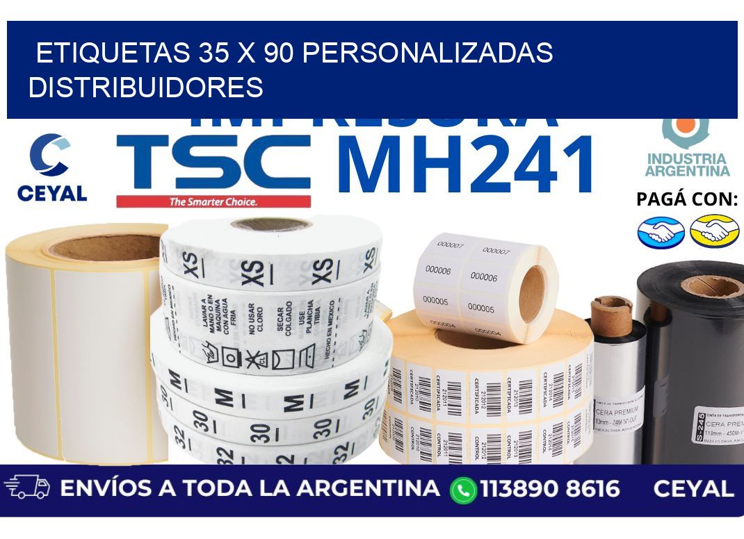 etiquetas 35 x 90 personalizadas distribuidores