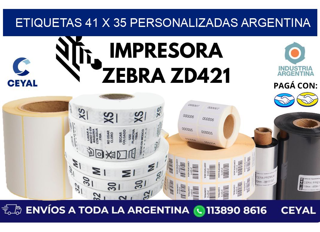 etiquetas 41 x 35 personalizadas argentina