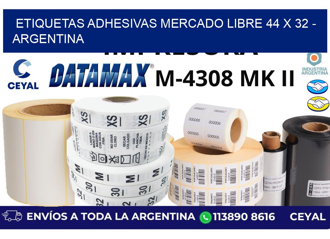 etiquetas adhesivas mercado libre 44 x 32 – Argentina
