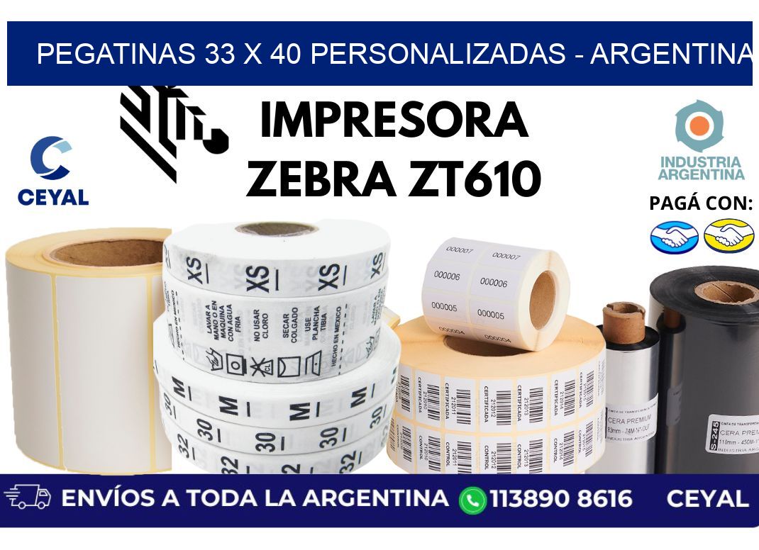 pegatinas 33 x 40 personalizadas – Argentina