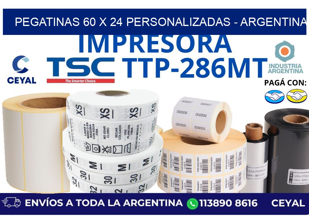 pegatinas 60 x 24 personalizadas - Argentina
