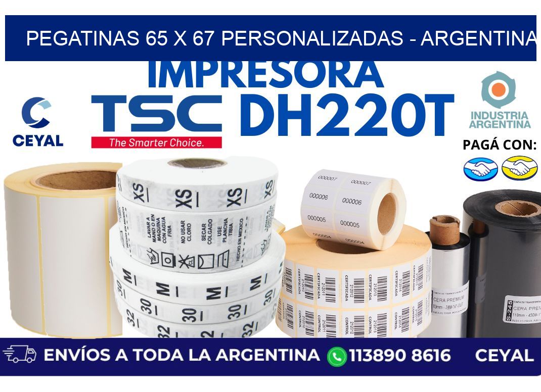 pegatinas 65 x 67 personalizadas – Argentina