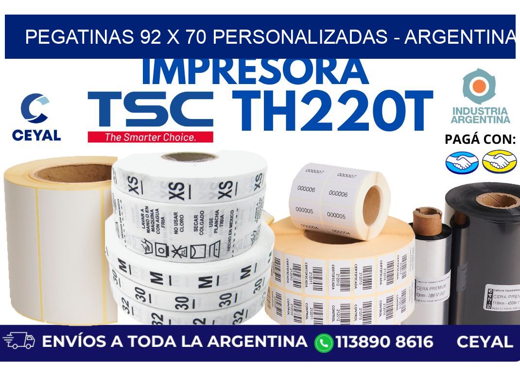 pegatinas 92 x 70 personalizadas - Argentina