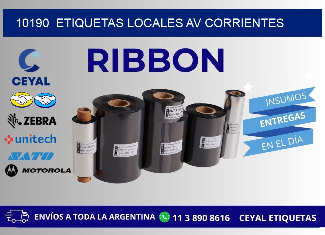 10190  etiquetas locales Av Corrientes
