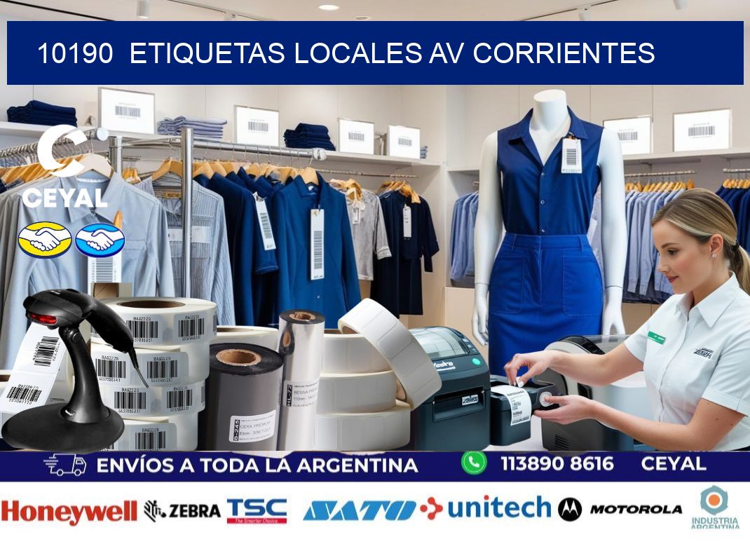10190  etiquetas locales Av Corrientes