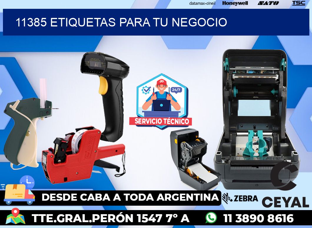 11385 etiquetas para tu negocio