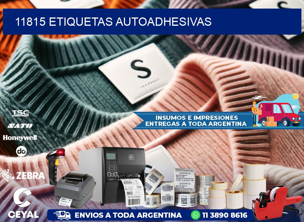 11815 etiquetas autoadhesivas