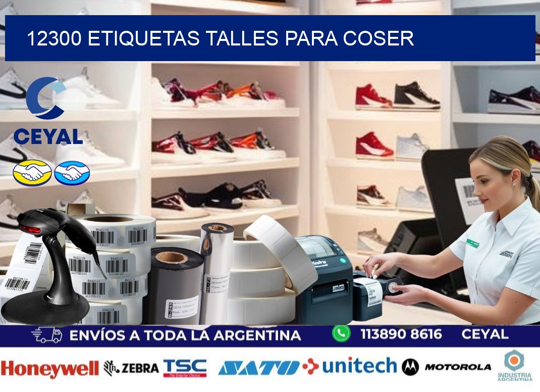12300 ETIQUETAS TALLES PARA COSER