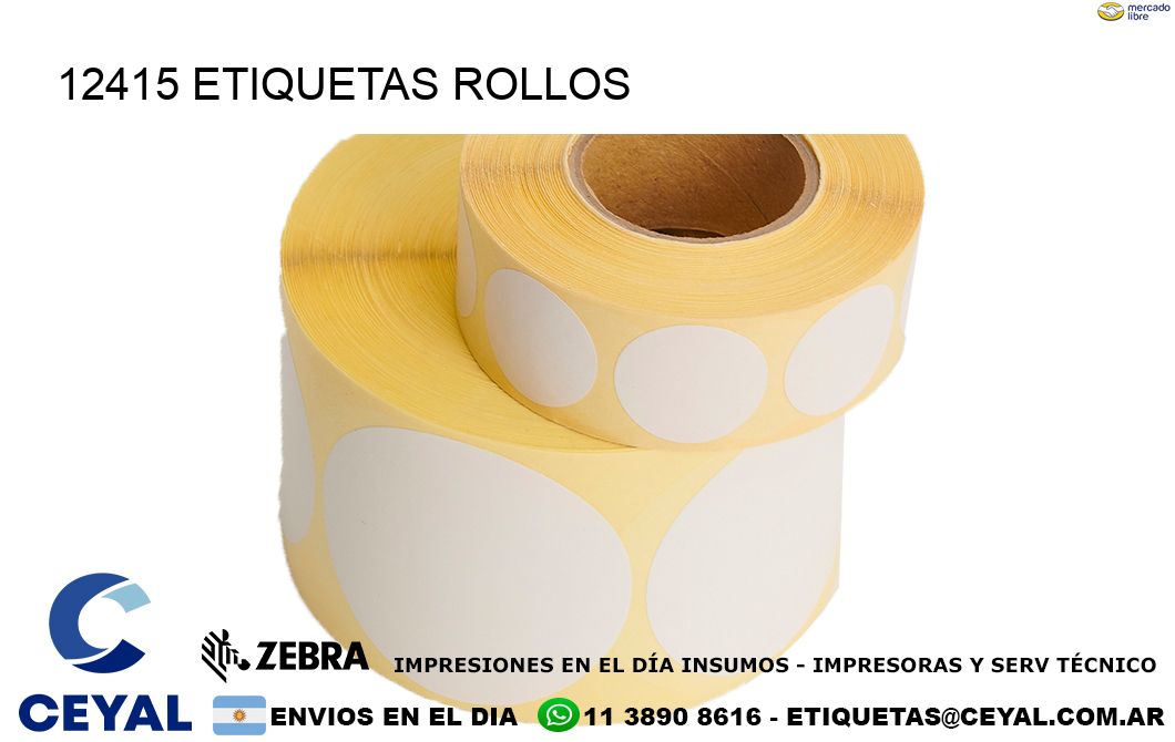 12415 etiquetas rollos