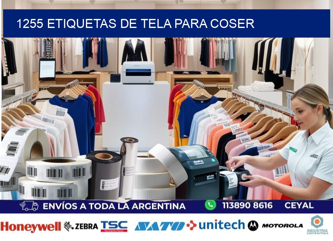 1255 Etiquetas de tela para coser