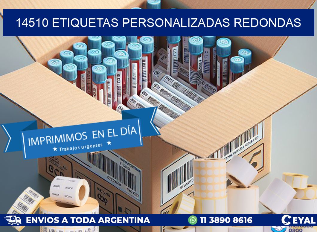 14510 Etiquetas personalizadas redondas
