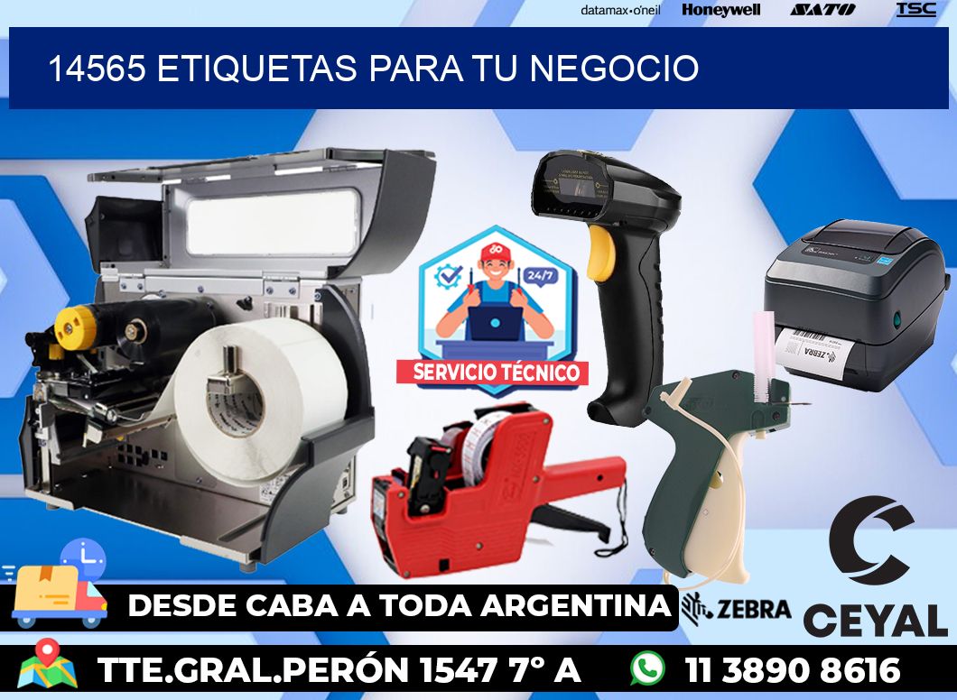 14565 etiquetas para tu negocio